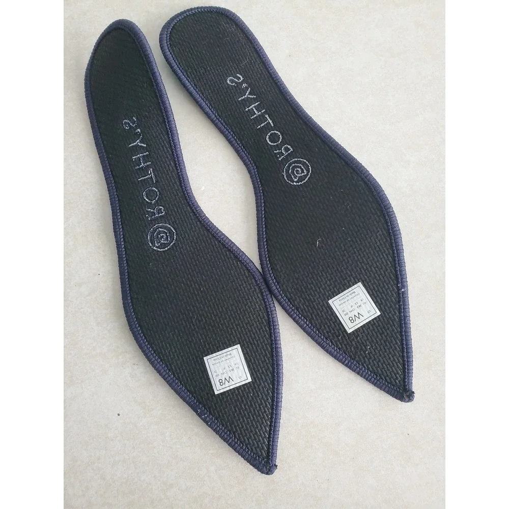 Rothy's The Point Flat Teal Heather Knit Sustainable Washable Shoes Size 8
